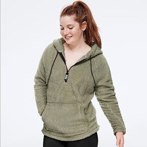 Victoria’s Secret pink half zip teddy